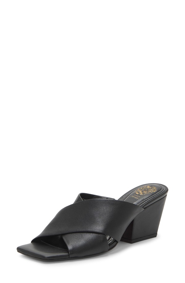 ヴィンスカムート レディース シューズ 踵 サンダル Vince Camuto Kespa Block Heel Sandal Black 黒いこと