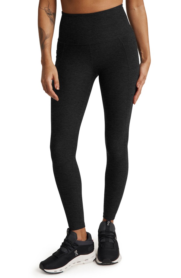 ビヨンドヨガ レディース ボトムス レギンス ハイウエスト Beyond Yoga Everyday Space Dye High Waist Pocket Leggings Darkest Night