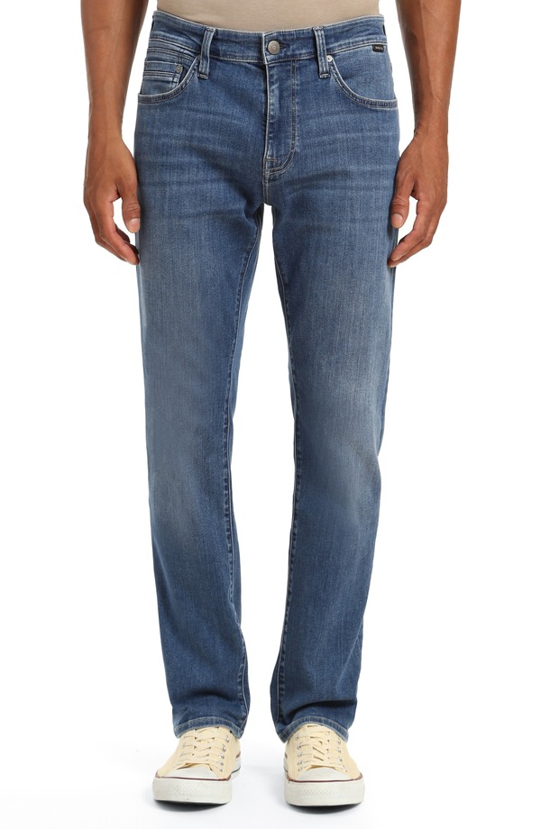 マーヴィ ジーンズ メンズ ボトムス デニムパンツ ストレート Mavi Jeans Zach Straight Leg Jeans Mid Ind Brushed Williamsburg