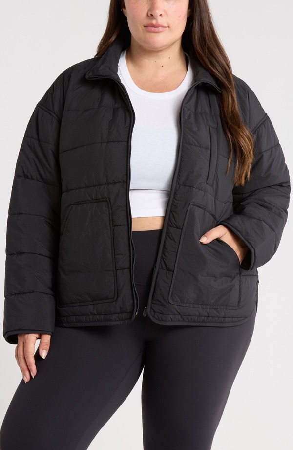 ゼラ レディース アウター ジャケット・ブルゾン キルティング Zella Quilted Packable Jacket Black ブラック