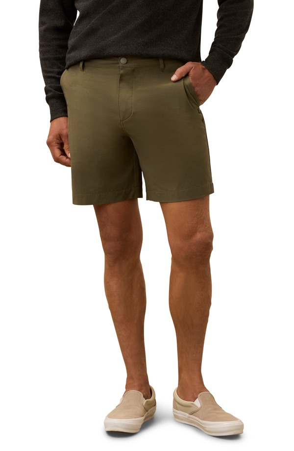 ファレティ メンズ ボトムス ハーフパンツ・ショーツ ショートパンツ Faherty All Day 7-Inch Waterepellent Shortsurplus Olive オリーブ
