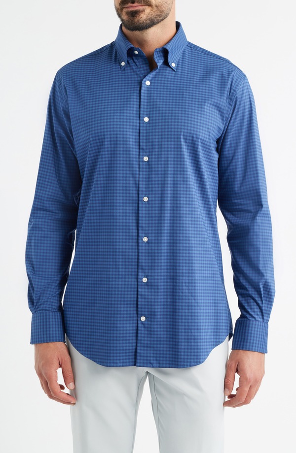 ピーター・ミラー メンズ トップス シャツ ダウン Peter Millar Crown Light Plaid Button-Down Shirt Blue Haze ブルー 24,600円