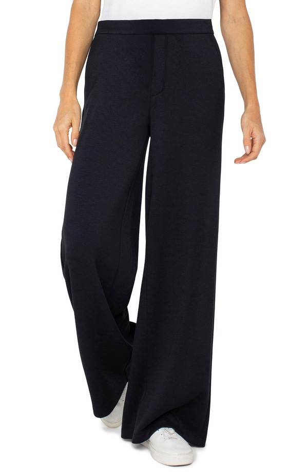 リヴァプール ロサンゼルス レディース ボトムス レギンス ワイドレッグ パンツ Liverpoolos Angeles Pull On Wide Leg Pants Black ブラック