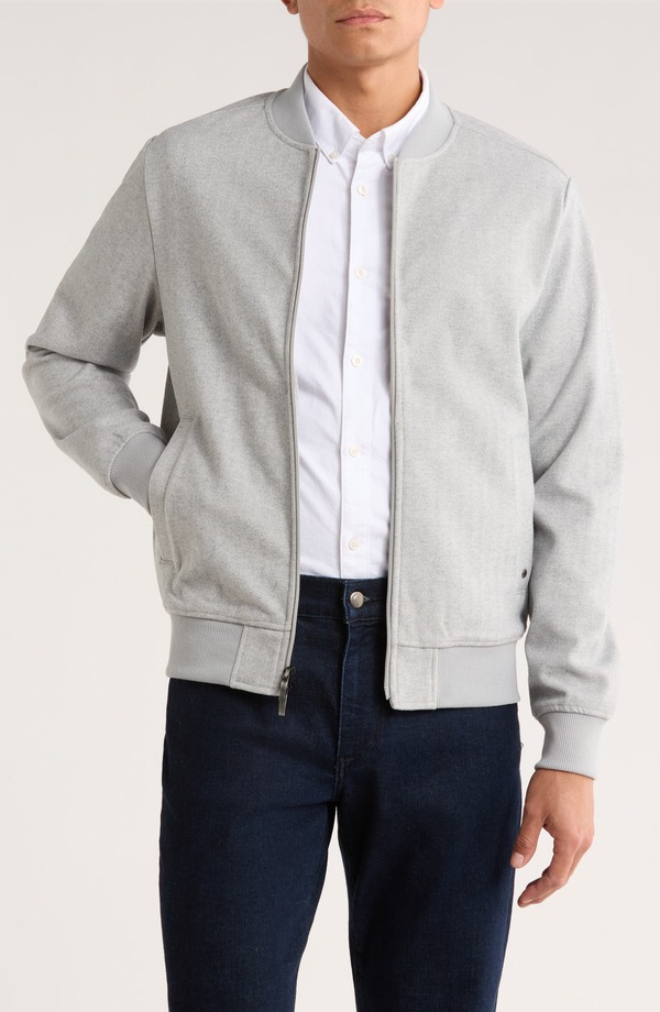 ロバートバラケット メンズ アウター ジャケット・ブルゾン Robert Barakett Patricio Lightweight Bomber Jacket Grey グレー