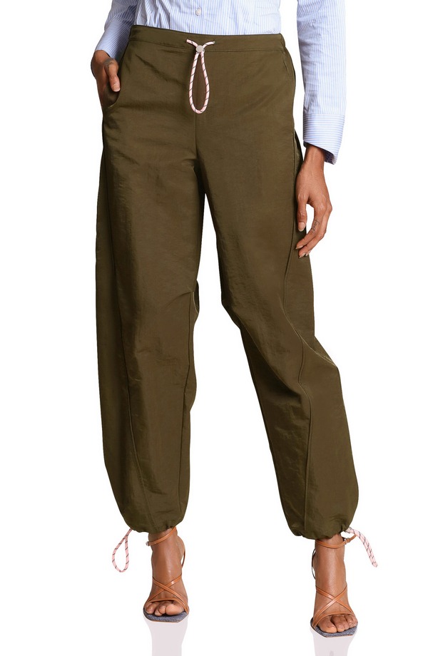 アヴェックレフィーユ レディース ボトムス レギンス パンツ Avec Les Filles Drawcord Barreleg Pants Moss 23,944円
