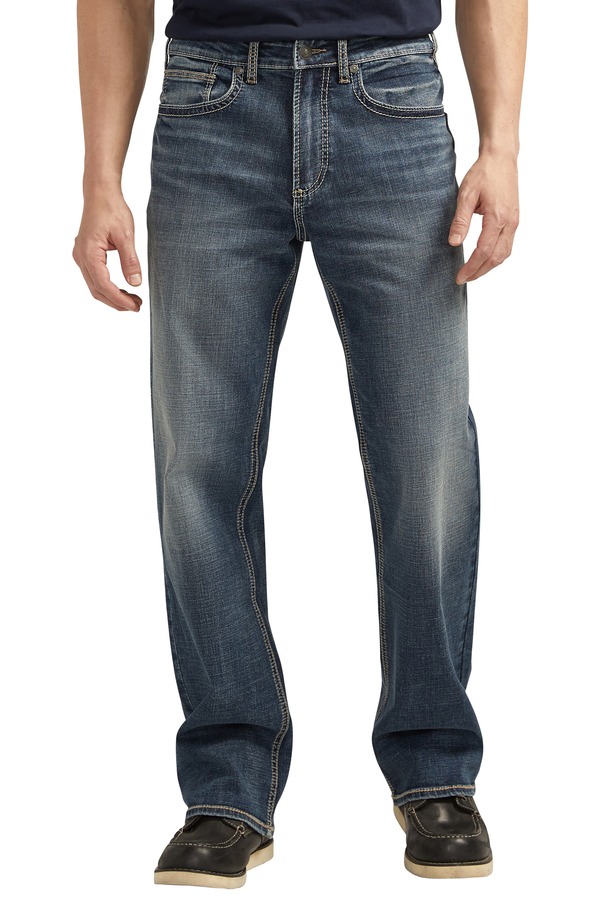 シルバー ジーンズ メンズ ボトムス デニムパンツ ストレート Silver Jeans Co. Gordie Relaxed Straight Leg Jeans Indigo インディゴ