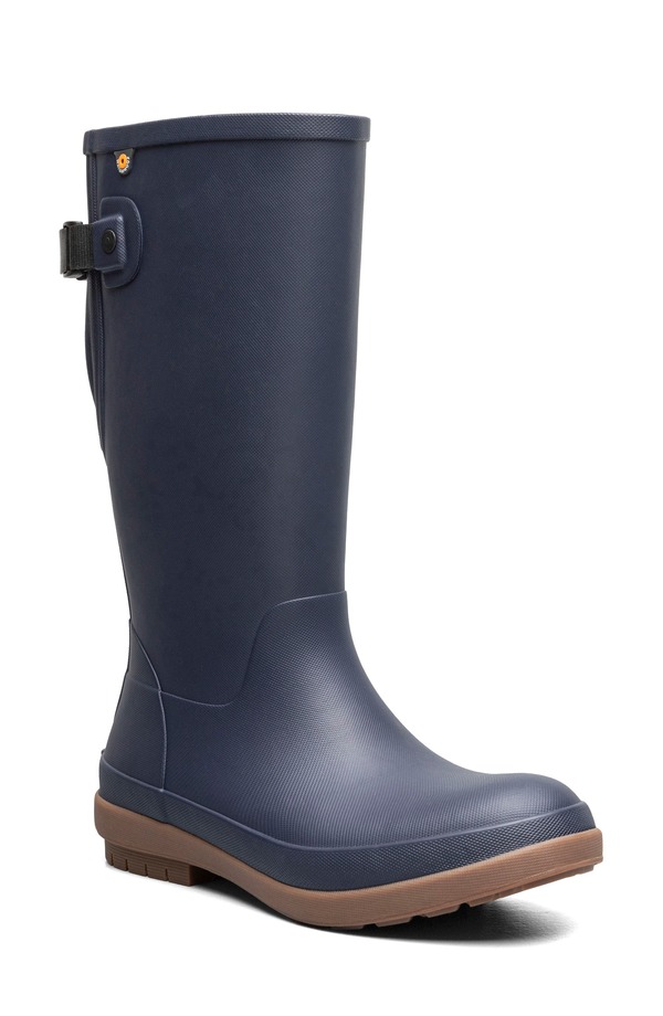ボグス レディース シューズ ブーツ・レインブーツ トール Bogs Amanda II Tall Waterproof Rain Boot Navy 米国海軍