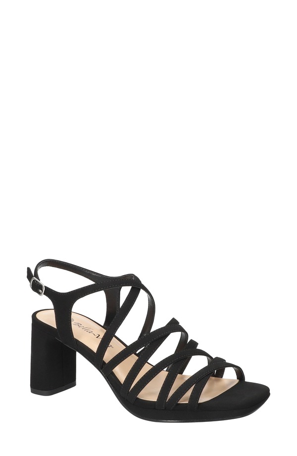 ベラヴィータ レディース シューズ 踵 サンダル Bella Vita Damsel Slingback Sandal Black Lamy 黒いこと