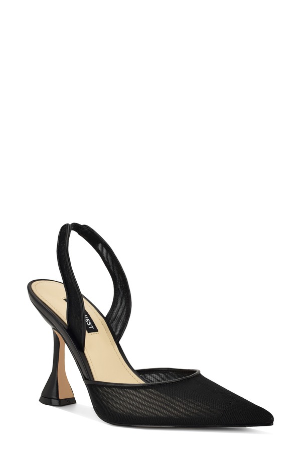 ナインウェスト レディース シューズ 踵 Nine West Kansy Slingback Pump Black 黒いこと