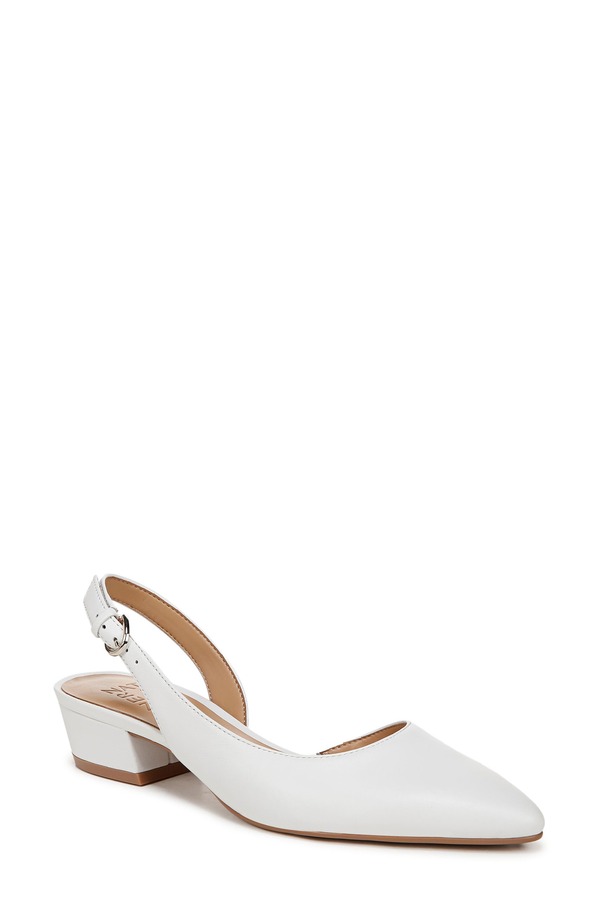 ナチュライザー レディース シューズ ヒール Naturalizer True Colors Bankslingback Pump White ホワイト