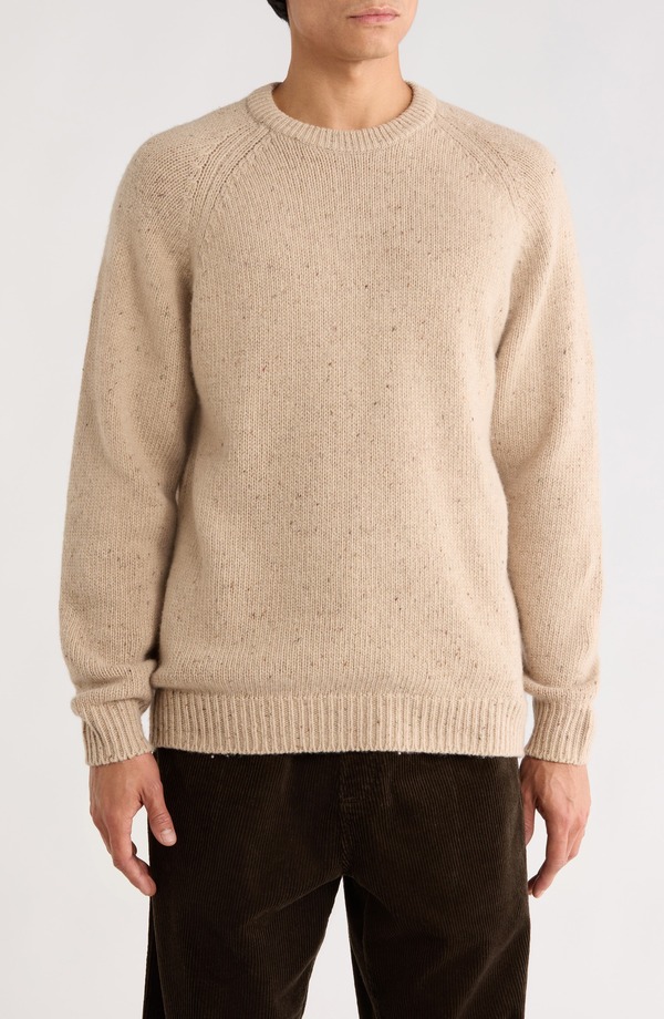 カーハート メンズ アウター パーカー・スウェット セーター Carhartt Work In Progress Anglistic Sweater Speckled Fleur De Sel