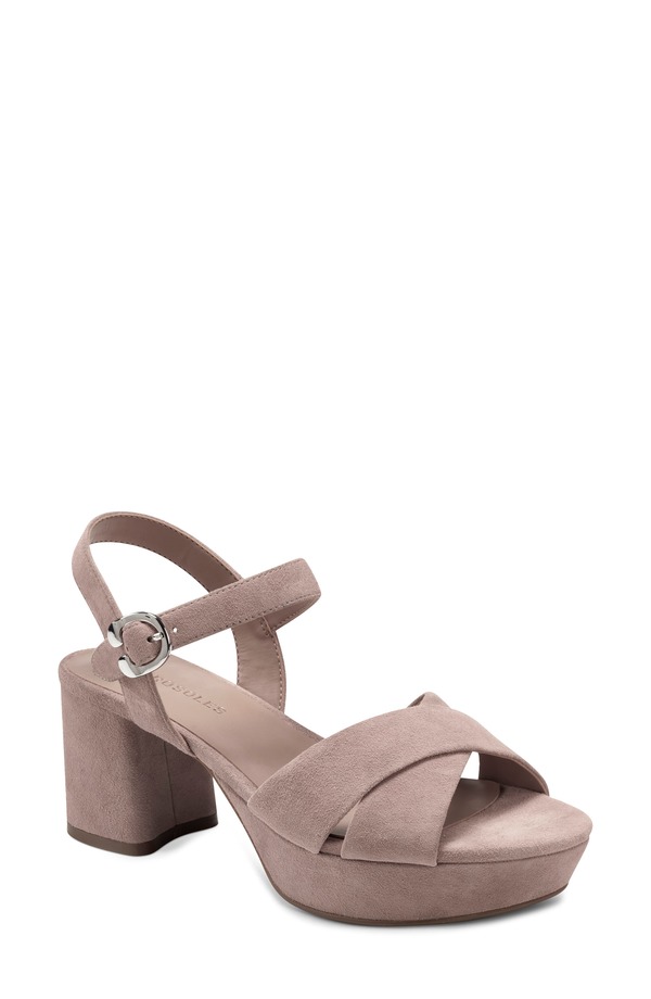 エアロソールズ レディース シューズ 踵 サンダル Aerosoles Cosmosandal - Wide Width Available Blush Suede 毛はらい