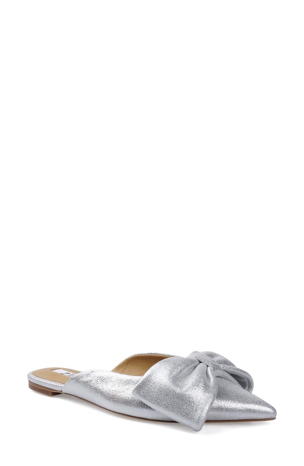 ジジ レディース シューズ パンプス ZIGI Mane Bow Mule Silver シルバー