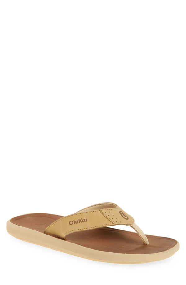 オルカイ メンズ シューズ サンダル OluKai Pili Flip Flop Toasted Coconut / Tan タン