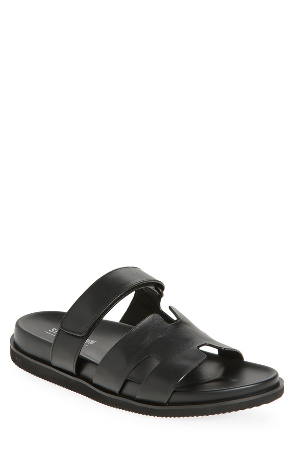 スティーブ マデン メンズ シューズ サンダル Steve Madden Maiven Slide Sandal Black 黒いこと