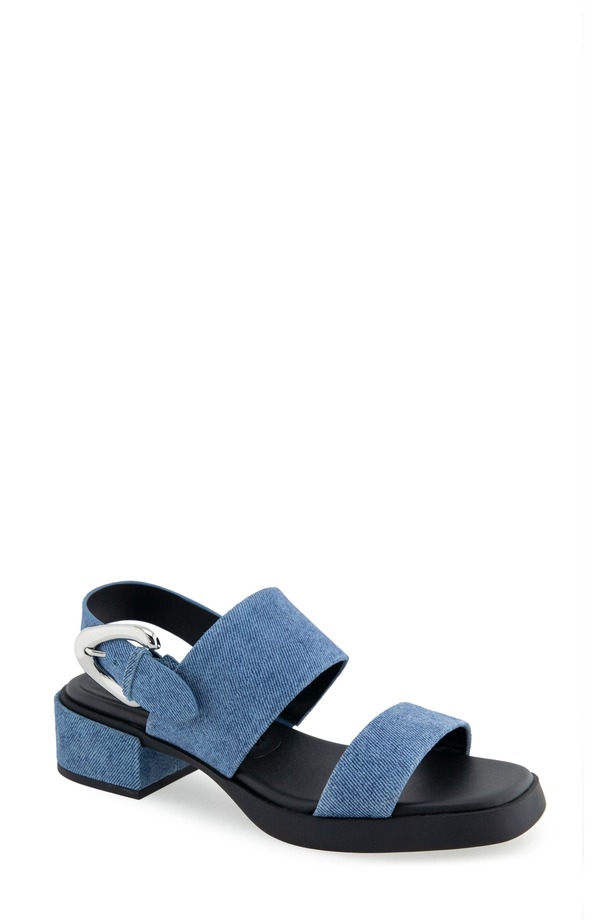 エアロソールズ レディース シューズ 踵 サンダル Aerosoles Dantay Slingback Sandal Blue Jean Denim Suede ジーンズ