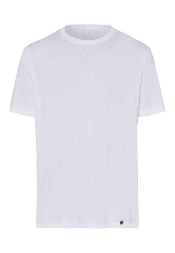 ハンロ メンズ トップス Tシャツ クルーネック コットン Hanro Night anday Cotton Crew Neck T-Shirt White ホワイト|ReVida 店
