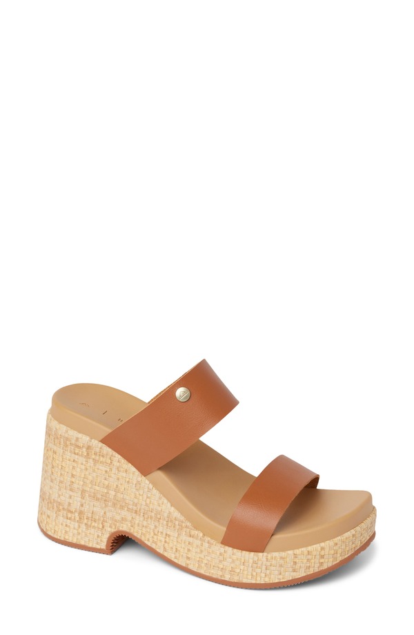 リーフ レディース シューズ サンダル プラットフォーム Reef Sunset Ibiza Platform Slide Sandaleather Brown ブラウン