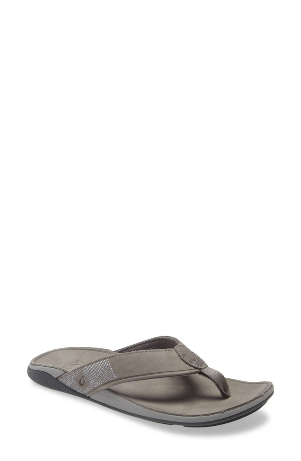 オルカイ メンズ シューズ サンダル OluKai Tuahine Waterprooflip Flop Stone / Stone 石ころ