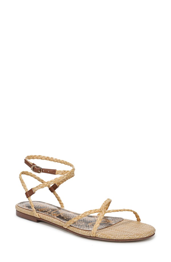 サムエデルマン レディース シューズ サンダル アンクル Sam Edelman Ellinankle Strap Sandal Natural