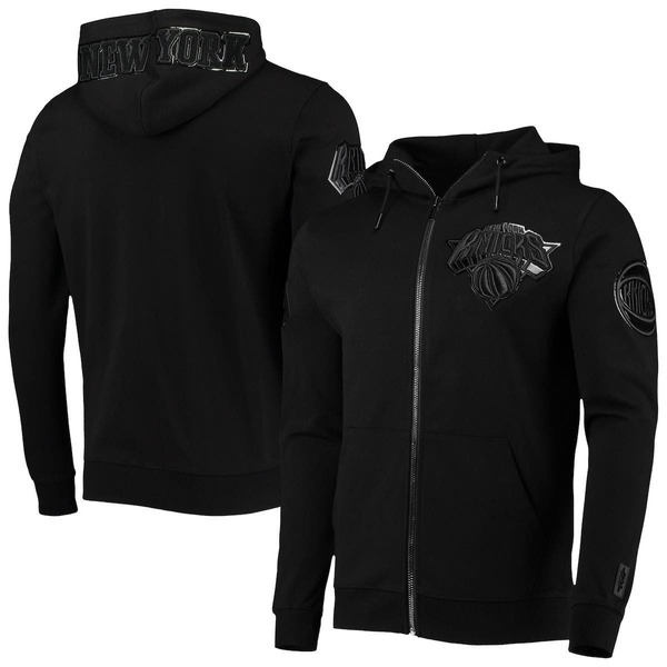 プロスタンダード メンズ アウター パーカー・スウェットリプルブラック Men's Pro Standard New Yorknicks Triple Black Gloss Pullover Hoodie Black ブラック