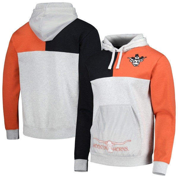 ミッチェル&ネス メンズ アウター パーカー・スウェット Men's Mitchell & Ness Heather Gray Texas Longhorns Tie-Breaker Pullover Hoodie Heather Gray グレー|ReVida 店
