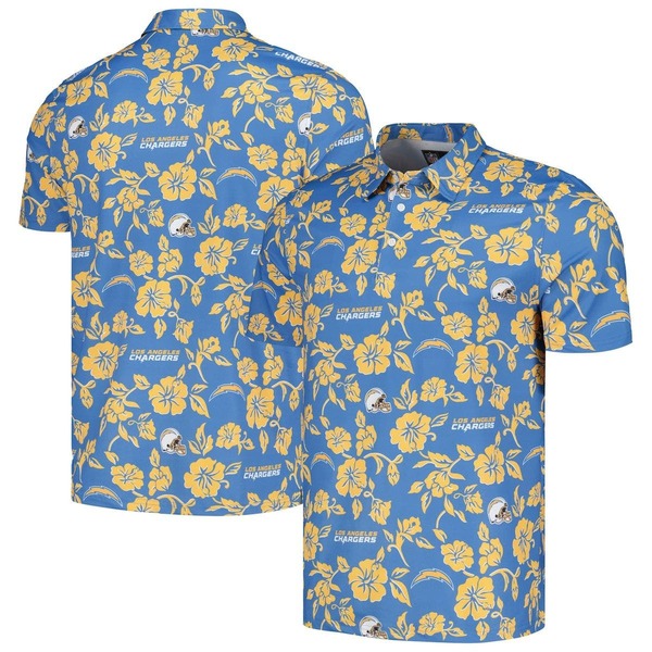 レインスプーナー メンズ トップス シャツ Men's Reyn Spooner Powder Blue Los Angeles Chargers Pua Performance Polo Powder Blue ブルー|ReVida 店