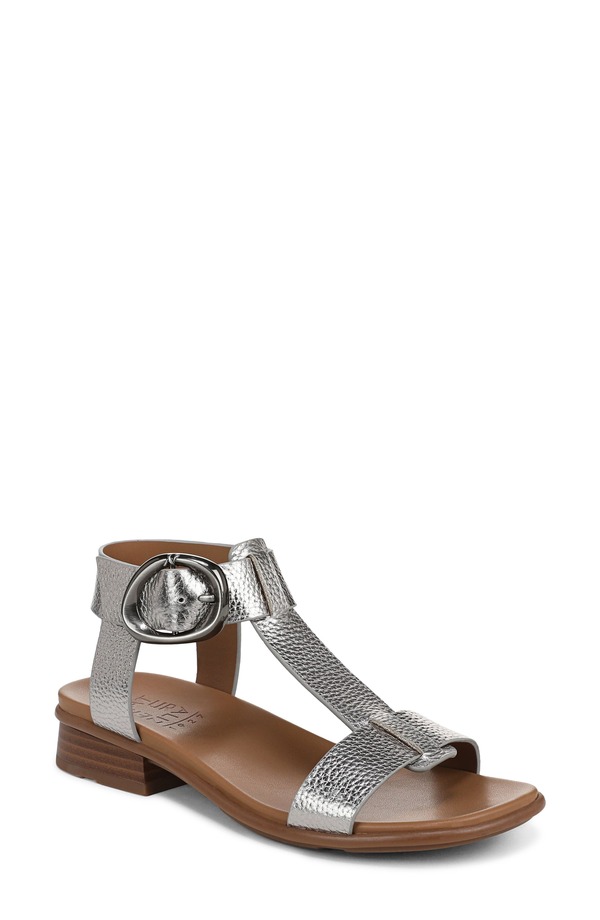 ナチュライザー レディース シューズ 踵 サンダル Naturalizer Brandy T-Strap Sandal Soft Pewter ピューター