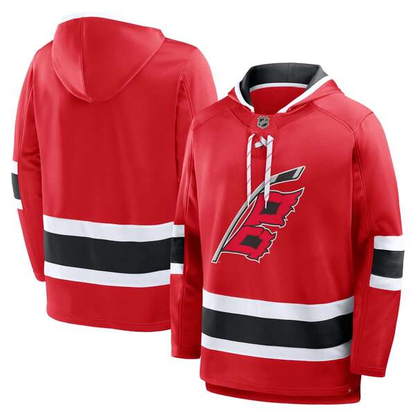 ファナティクス メンズ アウター パーカー・スウェット フリース Men's Fanatics Red Carolina Hurricanes Prime Time Fleece Hoodie Red レッド|ReVida 店