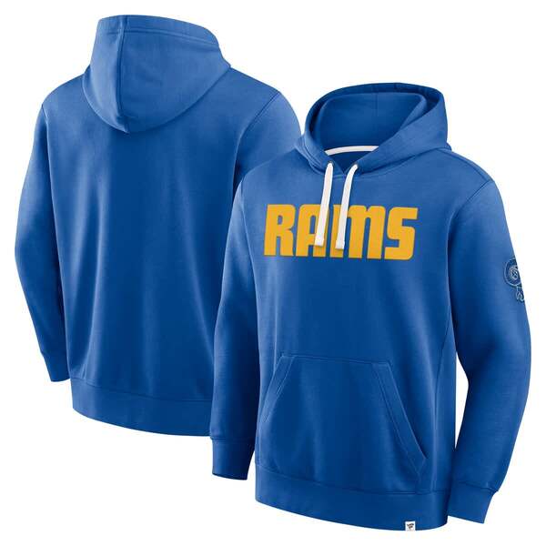 ファナティクス メンズ アウター パーカー・スウェット Men's Fanatics Royalos Angeles Rams New Horizons Heritage Pullover Hoodie Royal｜ReVida 店