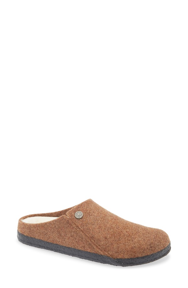 ビルケンシュトック レディース シューズ サンダル Birkenstock Zermatt Genuine Shearling Lined Slipper Toffee Brown ブラウン