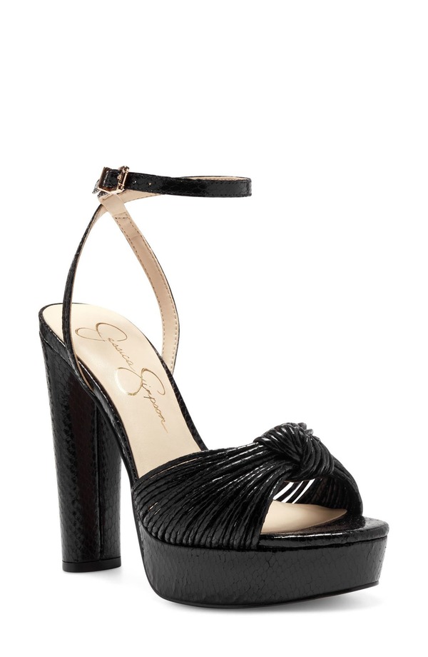 ジェシカシンプソン レディース シューズ ヒール プラットフォーム サンダル Jessica Simpson Immie Platform Sandal Black 01 ブラック