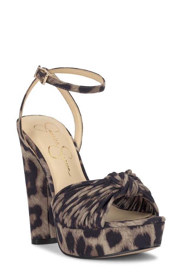 ジェシカシンプソン レディース シューズ ヒール プラットフォーム サンダル Jessica Simpson Immie Platform Sandal Dkbrown 22