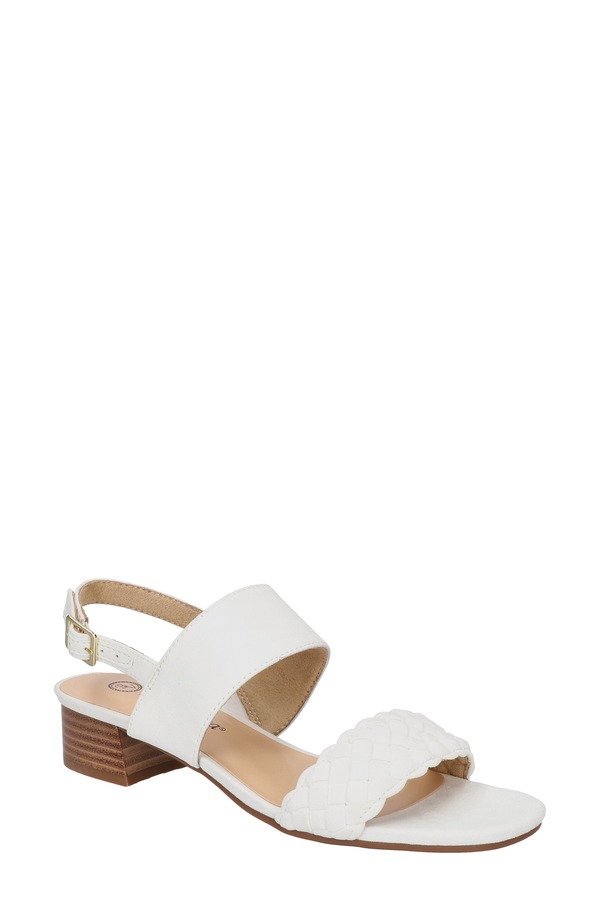 ベラヴィータ レディース シューズ 踵 サンダル Bella Vita Ellison Slingback Sandal White Suede 白いこと