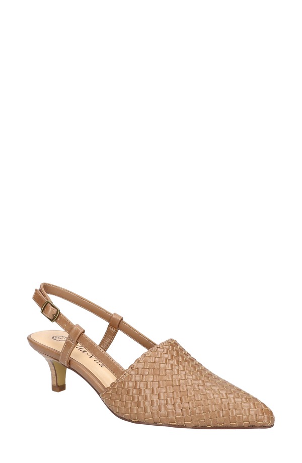 ベラヴィータ レディース シューズ 踵 Bella Vita Kaisley Kitten Heel Slingback Pump Nude