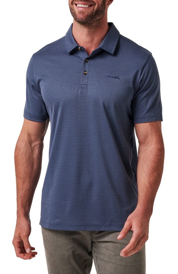 トラビスマヒュー メンズ トップス ポロシャツ TravisMathew The Zinna 2.0 Polo Shirt Vintage Indigo/ Mood Indigo インディゴ｜ReVida 店 15,826円