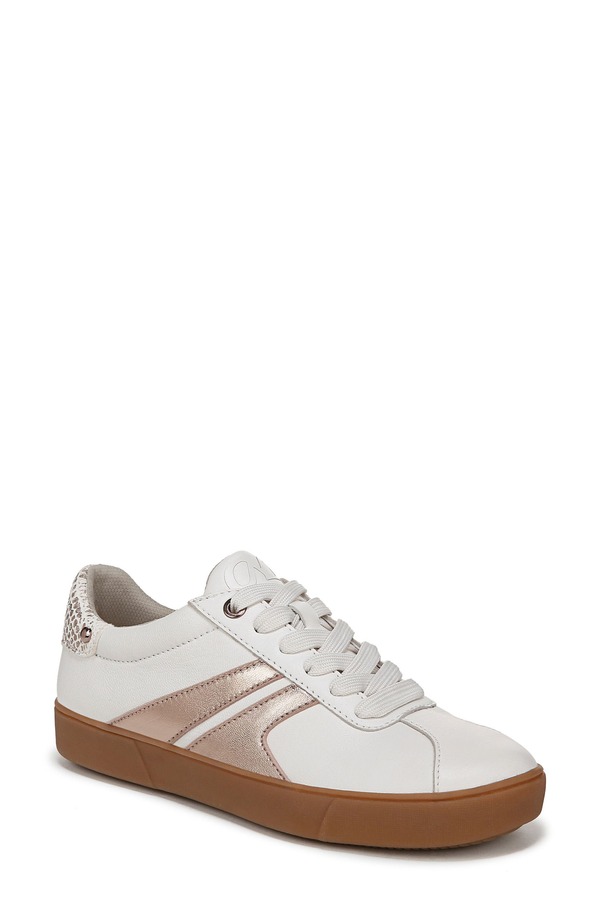 ナチュライザー レディース シューズ スニーカー Naturalizer Medina Sneaker Warm White/ Rose Gold ホワイト｜ReVida 店