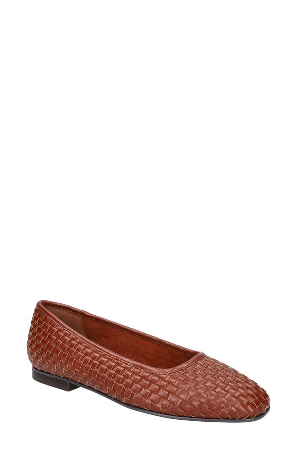 ベラヴィータ レディース シューズ パンプス Bella Vita Kimiko Flat Dark Tan Woven タン