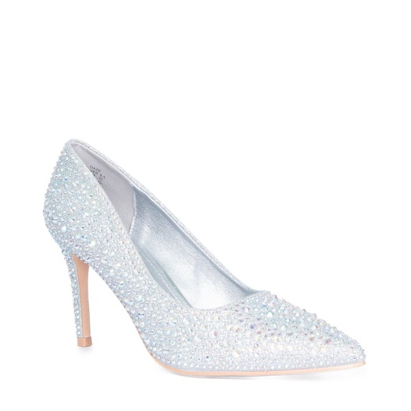 ローレンローライン レディース シューズ 踵 Lauren Lorraine Daze Pump Silver しろがね色