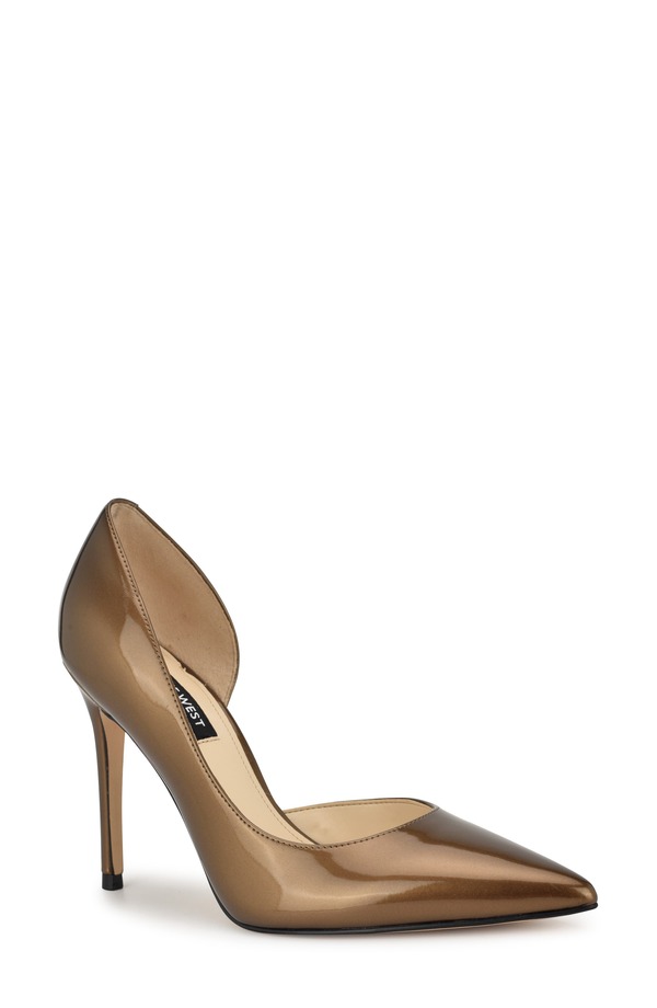 ナインウェスト レディース シューズ 踵 Nine West Folowe Half d\u0027Orsay Pump Gol03