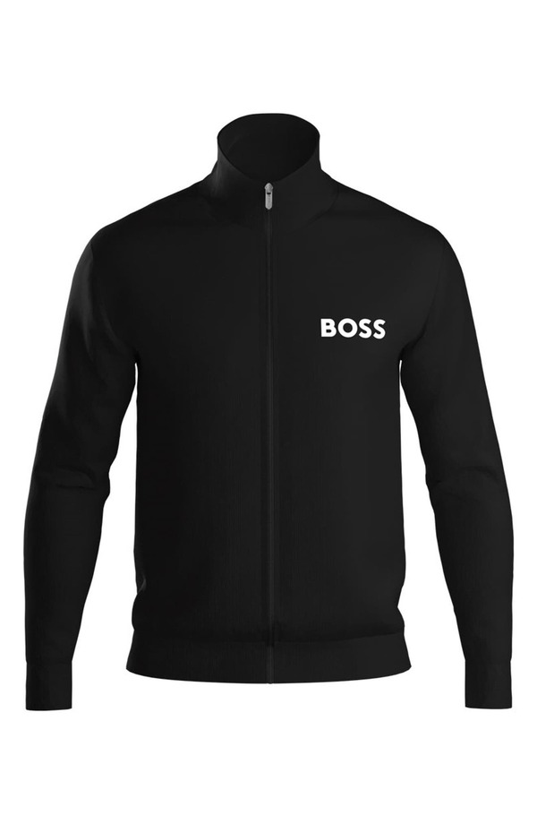ボス メンズ アウター パーカー・スウェット ジャケット BOSS Men's Ease Track Jacket Blk