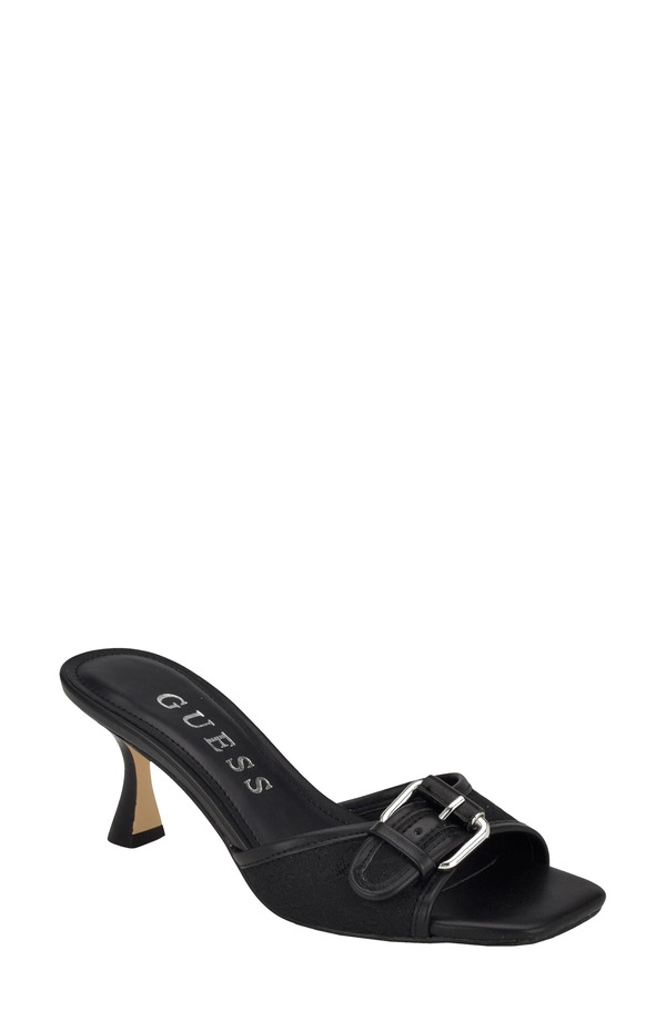 ゲス レディース シューズ ヒール サンダル GUESS Dista Slide Sandal Black 002 ブラック|ReVida 店