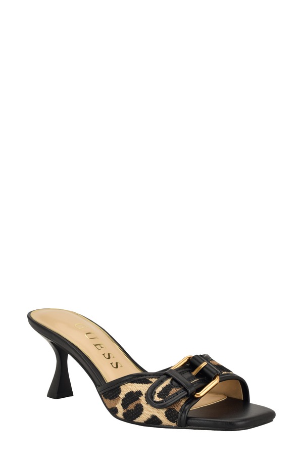 ゲス レディース シューズ 踵 サンダル GUESS Dista Slide Sandal Medium Brown 213 赤銅色