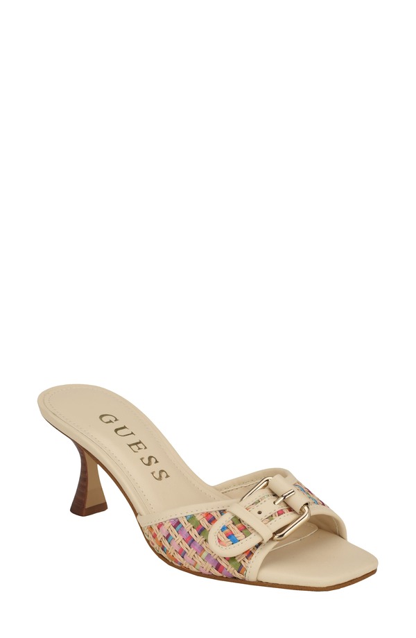 ゲス レディース シューズ 踵 サンダル GUESS Dista Slide Sandal Medium Natural 101