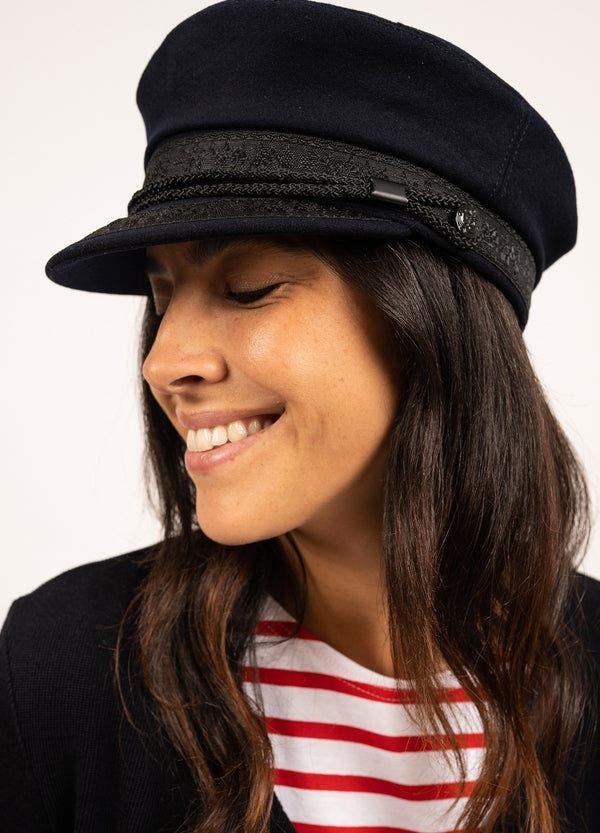 セイントジェームス レディース アクセサリー 帽子 キャップ Saint James CASQUETTE MARIN - French Sailor Cap Navy ネイビー|ReVida 店