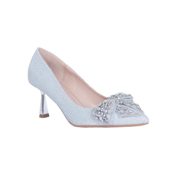 ローレンローライン レディース シューズ 踵 Lauren Lorraine Sherry Pump Silver しろがね色