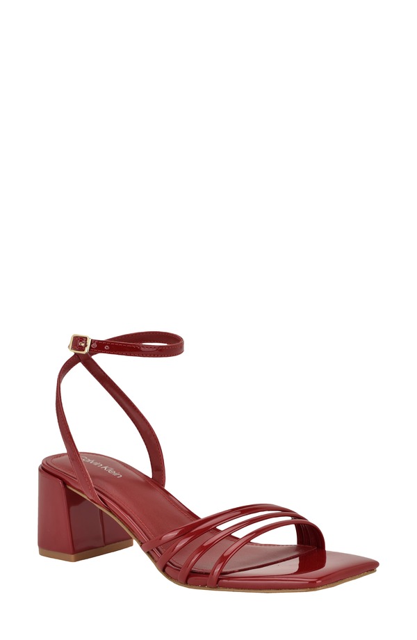 カルバンクライン レディース シューズ ヒール サンダル アンクル Calvin Klein Pazey 2 Ankle Strap Sandal Dark Red レッド 20,931円
