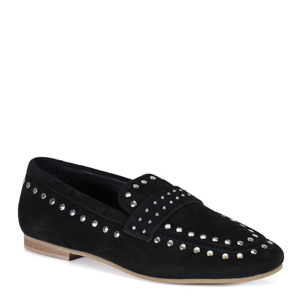 ディバトゥルー レディース シューズ スリッポン・ローファー スエードクロス Diba True CAN YON Suede Slip On Loafer Black 黒いこと レディース靴-靴-ローファー