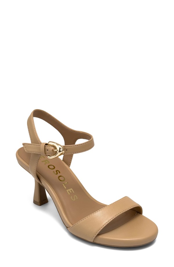 エアロソールズ レディース シューズ 踵 サンダル アンクル Aerosoles Diviankle Strap Sandal Beige Bisque Fx Nappa ベージュ