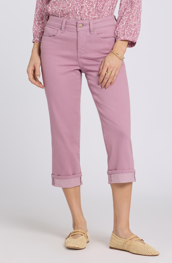 エヌワイディージェイ レディース ボトムス カジュアルパンツ ストレート キャップ ジーンズ NYDJ Marilyn Straight Leg Capri Jeans Dusky Daisy|ReVida 店